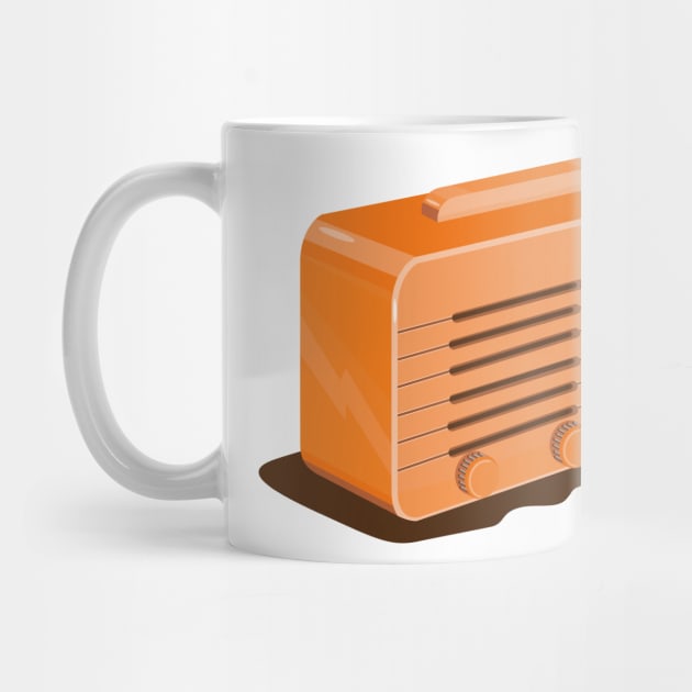 Vintage Transistor Radio Retro by retrovectors